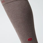 Cotton Everyday Socks Women | Light Brown / Red