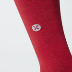 Cotton Everyday Socks Women | Red / Light Grey