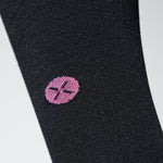 Merino Everyday Socks Women | Black / Fuchsia