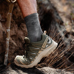 Merino Hiking Ankle Socks Women | MidGrey / Grey