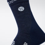 Merino Hiking Ankle Socks Women | Blue / Light Grey