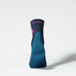 Merino Hiking Ankle Socks Women | Dark Blue / Pink