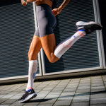 Running Socks Women | White / Orange