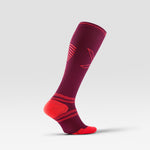 Running Socks Women | Bordeaux / Orange