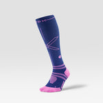 Running Socks Women | Dark Blue / Pink