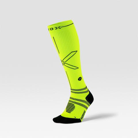 Running Socks Women | Yellow Fluo / Black